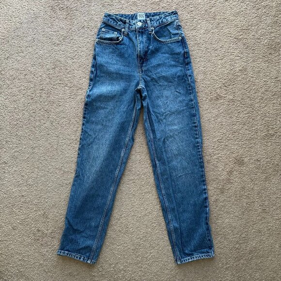 BDG Jeans Womens 25 (25x31) Urban Outfitters High Rise Baggy Blue Light Denim - Picture 2 of 13